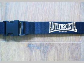 Antifascista Siempre  textilná kľúčenka - šnúrka na krk ( kľúče ) materiál 100% polyester